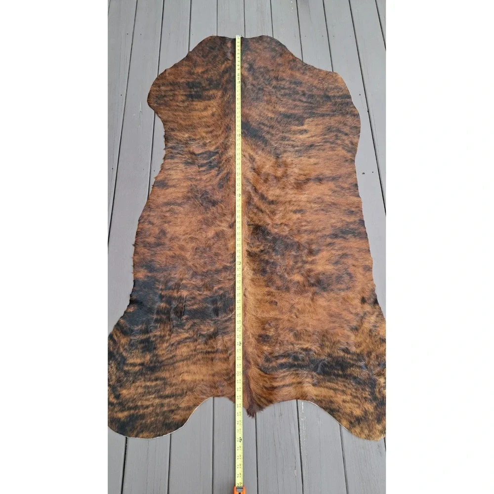 Genuine Brazilian Dark Brindle Cowhide Rug